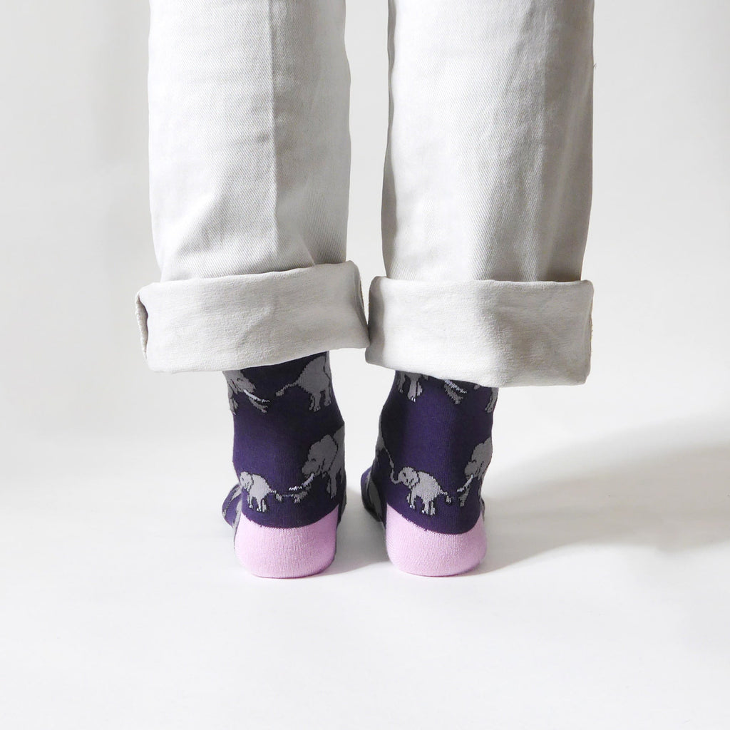 Save the Elephants Bamboo Socks