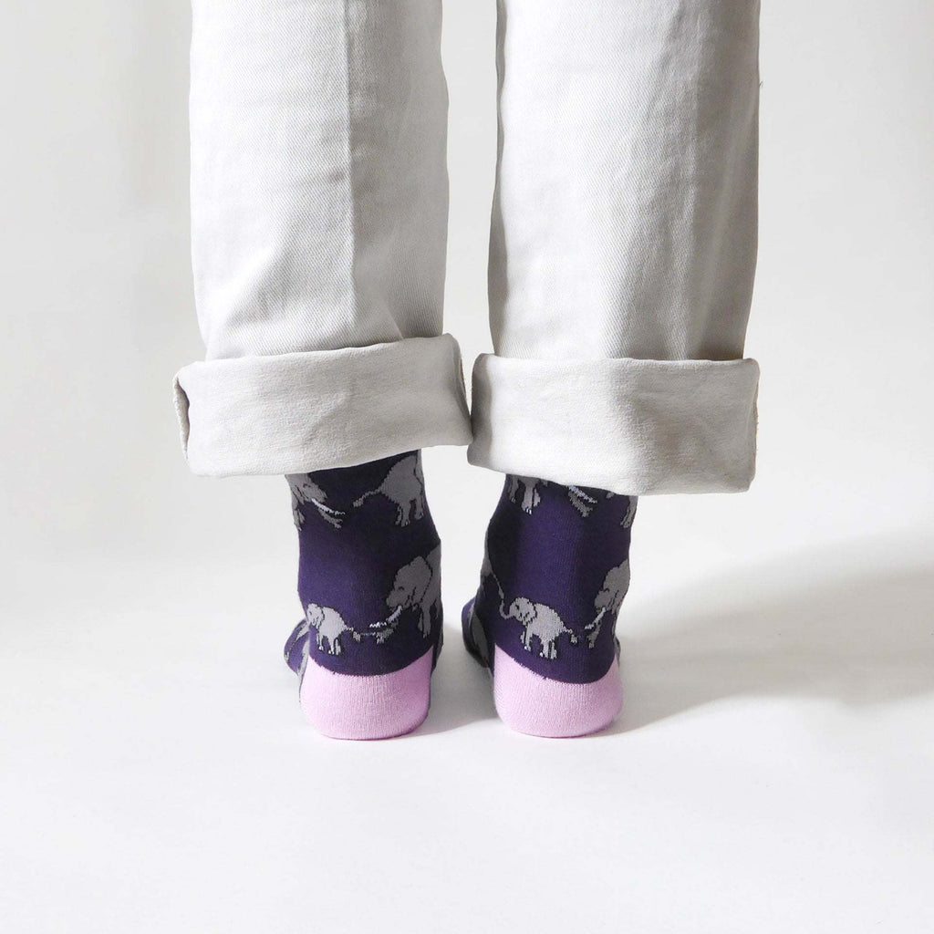 Save the Elephants Bamboo Socks