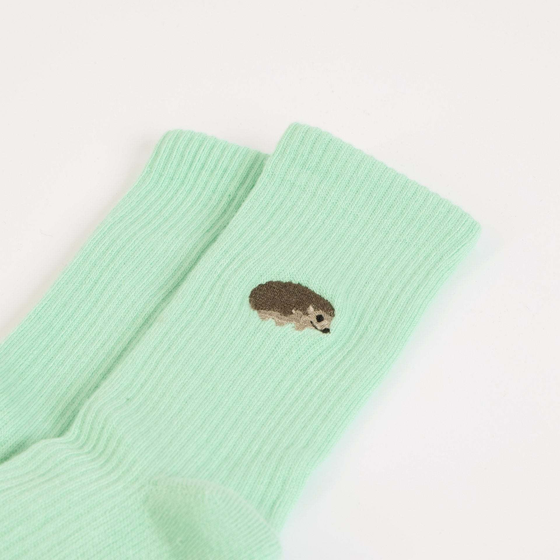 Save the Hedgehog Ribbed Bamboo Socks