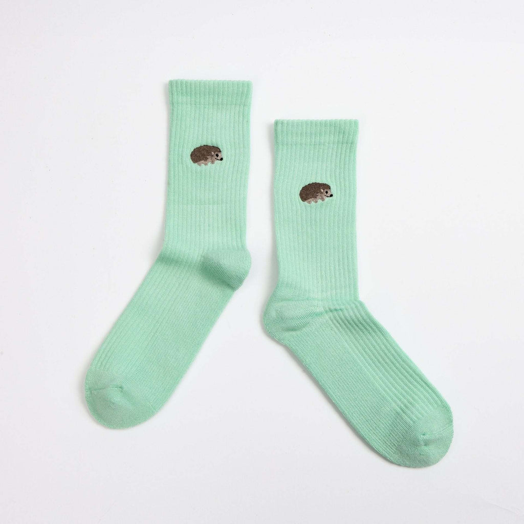 Save the Hedgehog Ribbed Bamboo Socks
