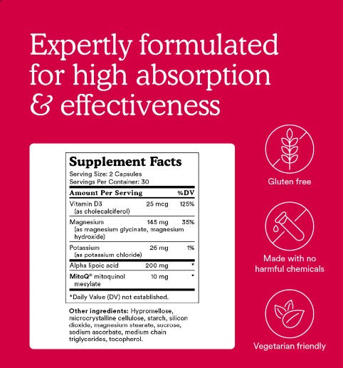 MitoQ +Heart Pro 60 capsules