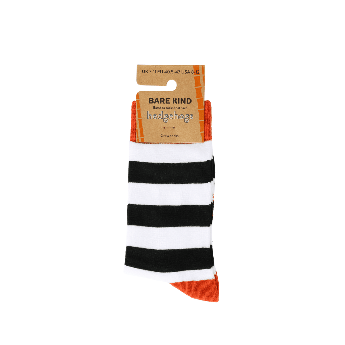 Save the Striped Hedgehog Bamboo Socks - BraveBearFit