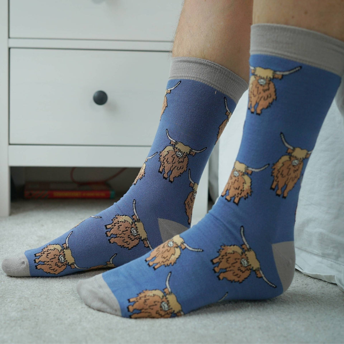 Save the Highland Cow Bamboo Socks - BraveBearFit