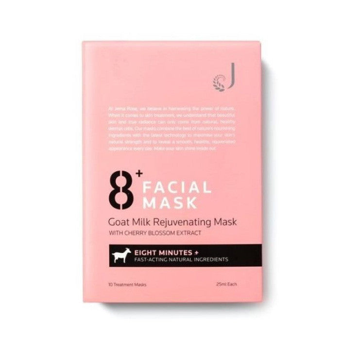 Jema Rose 8+ Minute Goat Milk Mask 10pc (Pink)