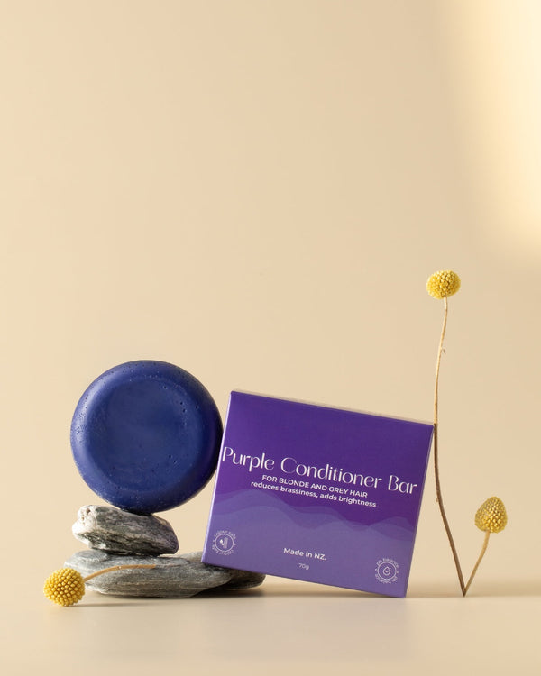 Purple Toning Conditioner Bar - Blonde & Grey - BraveBearFit