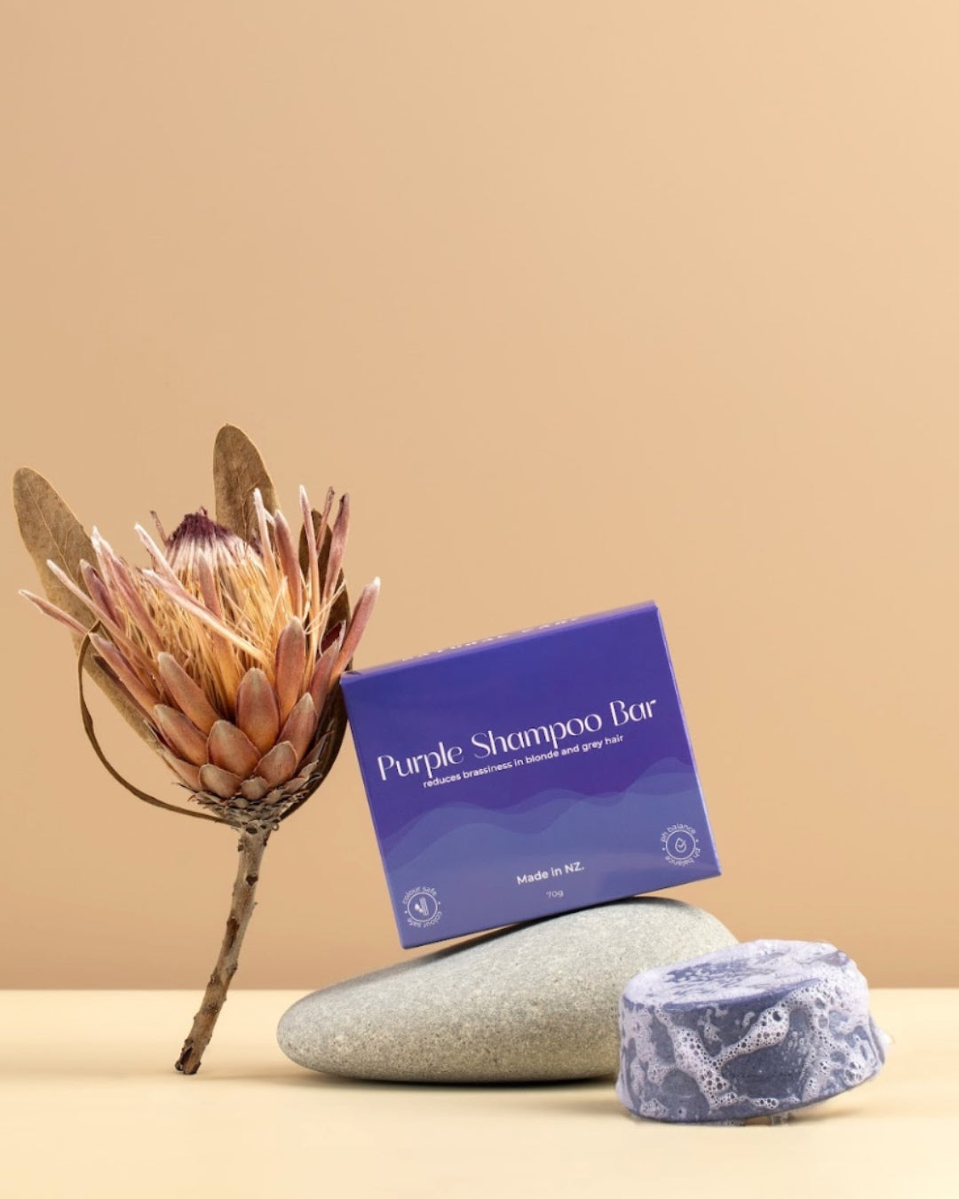 Purple Toning Shampoo Bar - Blonde & Grey