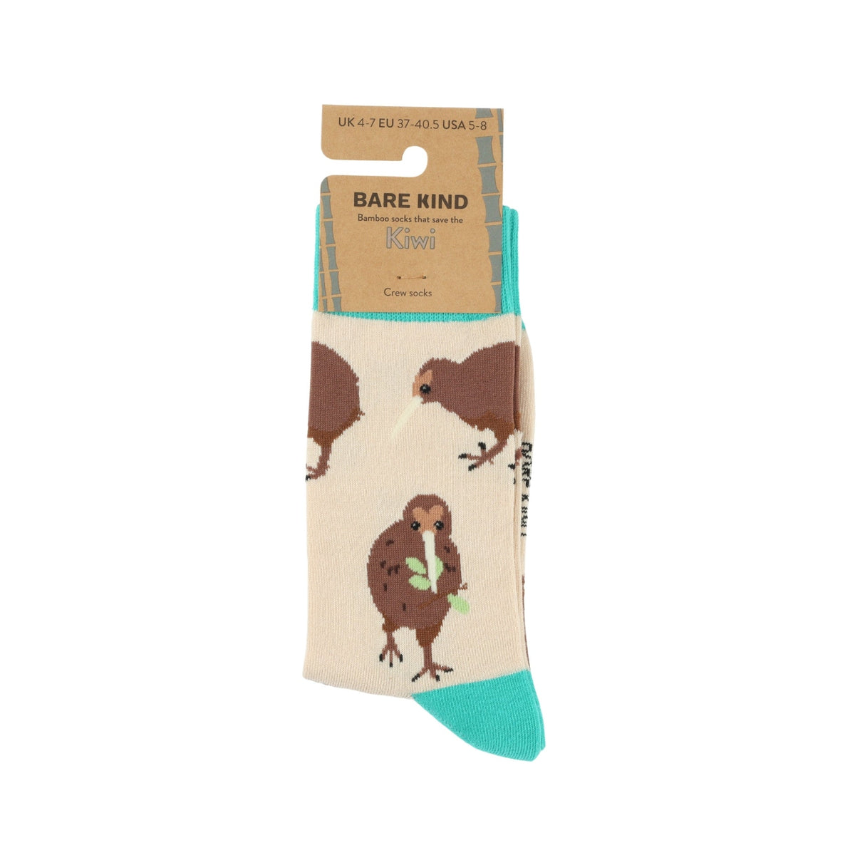 Save the Kiwi Bamboo Socks - BraveBearFit