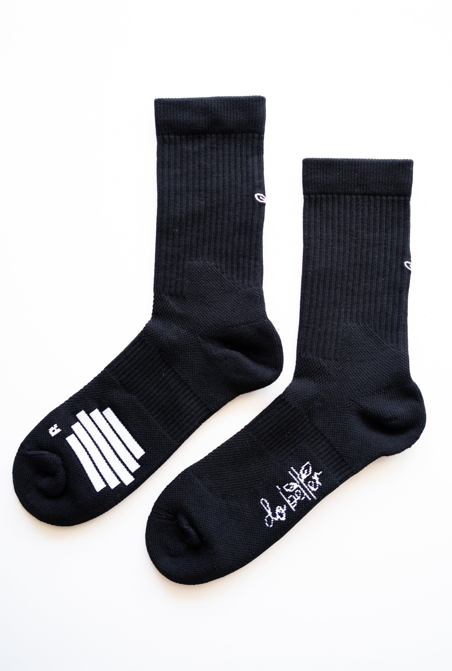 Organic Cotton Luxe Crew Sock - Stealth Black