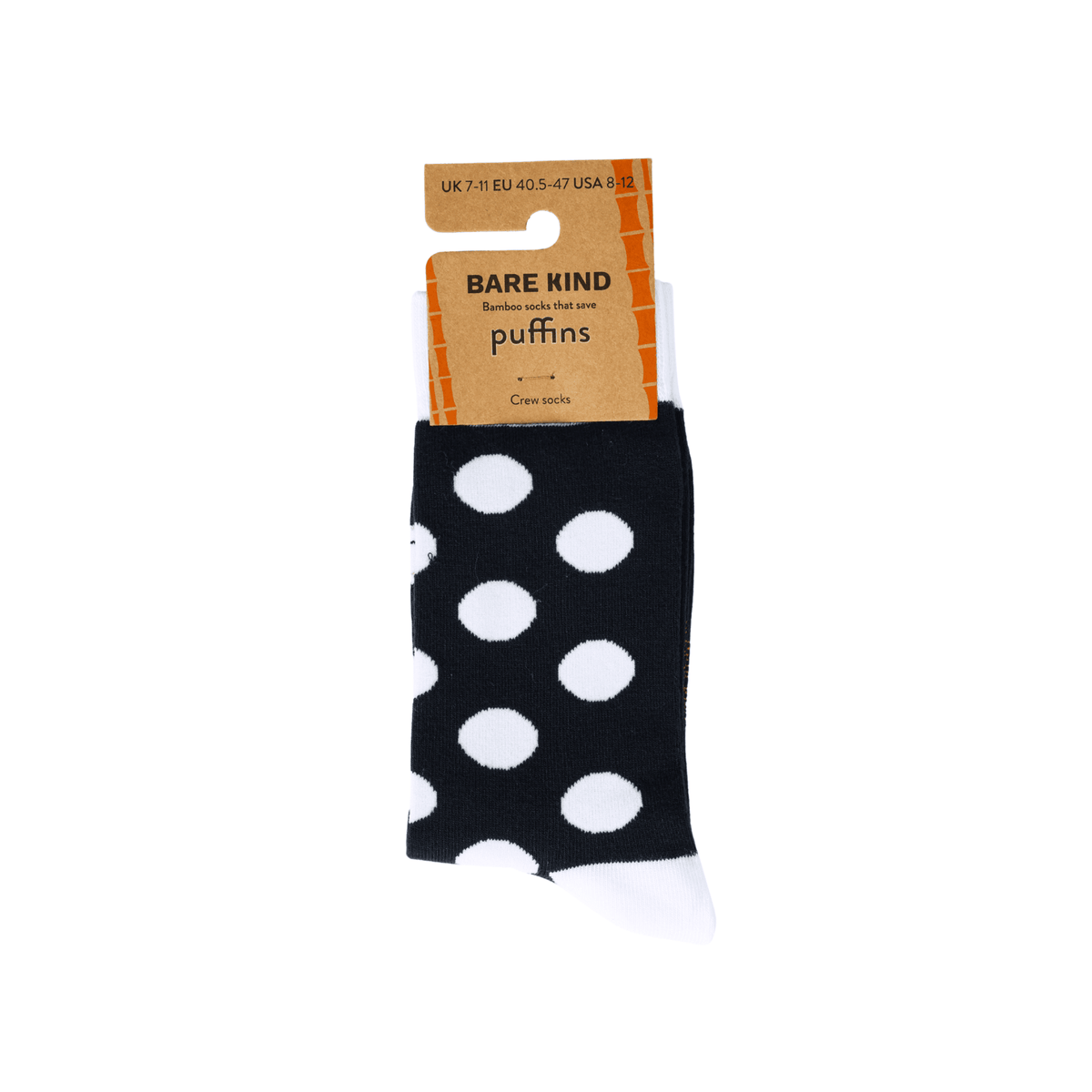 Save the Polka Dot Puffin Bamboo Socks - BraveBearFit