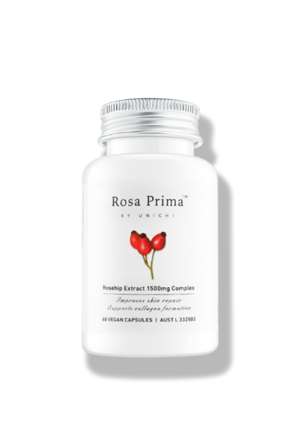 Unichi Rosa Prima Rosehip Extract 1500mg Complex 60c