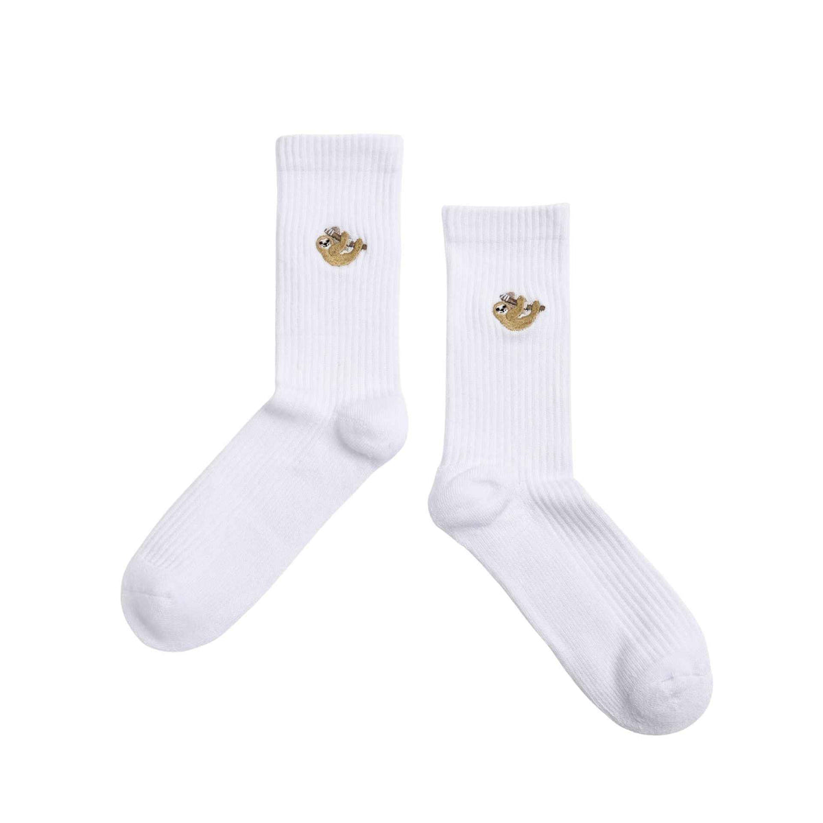 Save the Sloths Ribbed Bamboo Socks