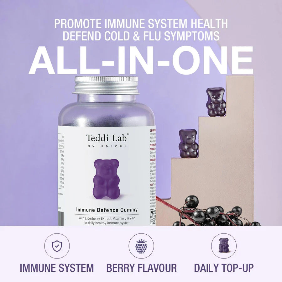Unichi Elderberry Immune Defence Gummy 60s