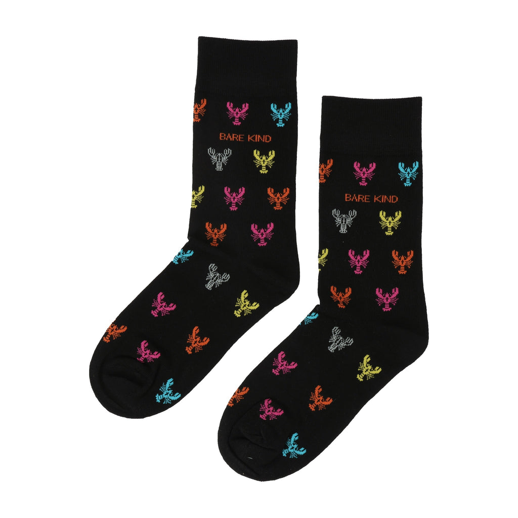 Save the Lobster Small Motif Bamboo Socks - BraveBearFit